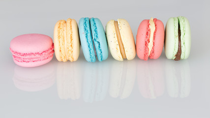 Traditional French homemade macaroons
