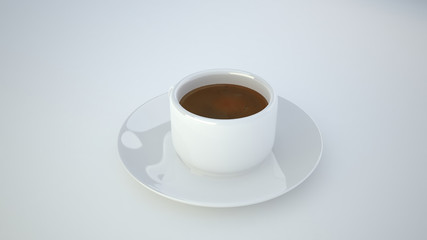 coffee cup on white background