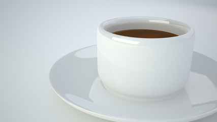 coffee cup on white background