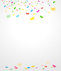 Colorful confetti. Vector illustration