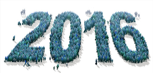 2016 - Foule de la nouvelle année
