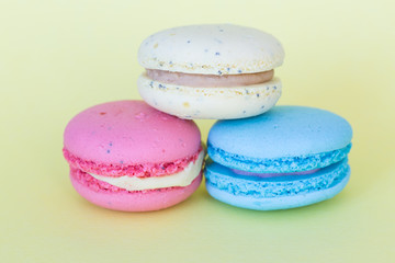 Traditional French homemade macaroons
