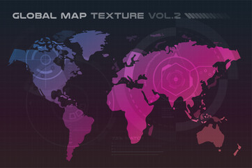 World vector map globe Earth texture