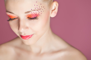 portrait woman in studio