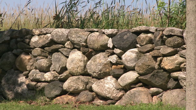 Close up of stonewall