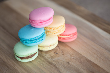 Traditional French homemade macaroons
