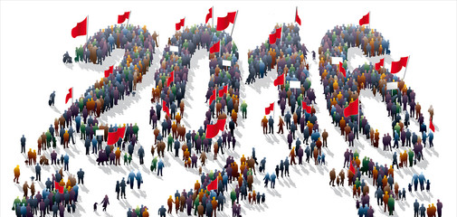 2016 - Foule de la nouvelle année
