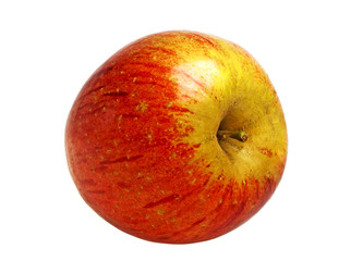 Red apple on a white background
