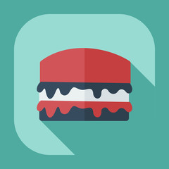 Flat modern design with shadow icons sweetness