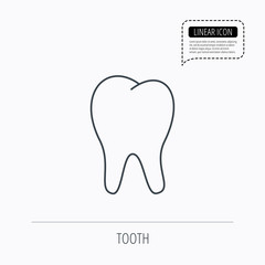 Tooth icon. Stomatology sign.