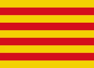 Fotobehang catalonia flag vector © noche