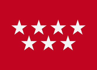 madrid flag vector