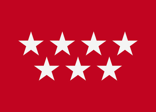 madrid flag vector