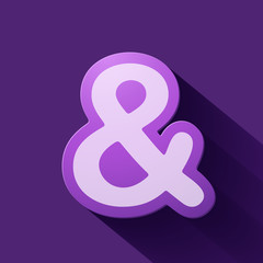 Obraz premium Volume icons symbol: ampersand