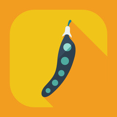 Flat modern design with shadow icons beans