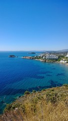 Obraz premium beatiful blue sea, Ozdere, Turkey