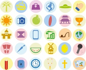 Travel concept flat icon career profession infographic design elements vector illustration 