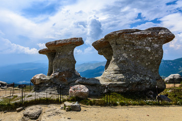 Babele - Geomorphologic rocky structures in Bucegi Mountains, Romania