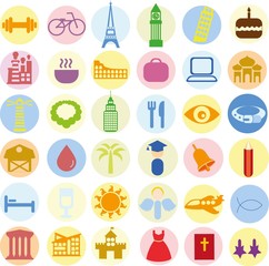 Business concept flat icon career profession infographic design elements vector illustration