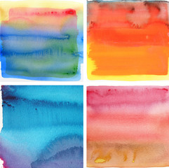 collection of watercolor backgrounds
