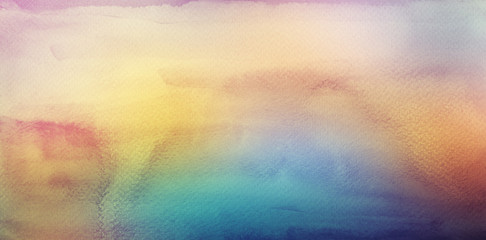 Abstract acrylic and watercolor brush strokes painted background