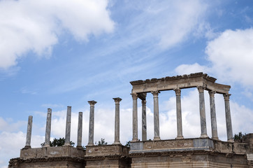 Fototapeta premium Monumental teatro de la antigua ciudad romana de Mérida. España