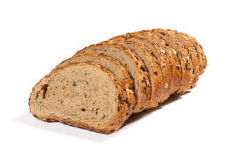 Sliced brown bread