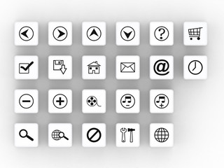 Web icon set. Internet web concept