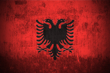 Grunge Flag Of Albania