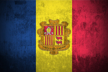 Grunge Flag Of Andorra