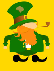 Funny Vector illustration  in modern flat design Saint Patrick's