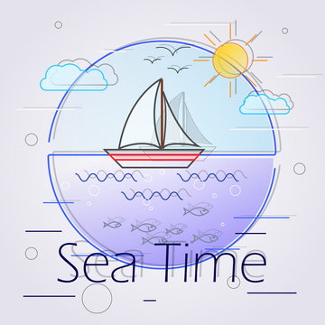 Sea time lines