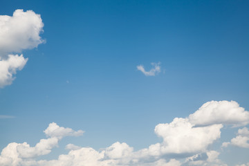 blue sky with cloud closeup