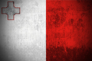 Grunge Flag Of Malta