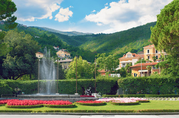 Obraz premium Main square in Opatija, Croatia.
