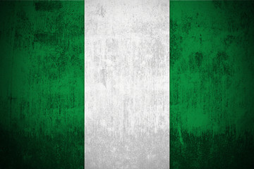 Grunge Flag Of Nigeria