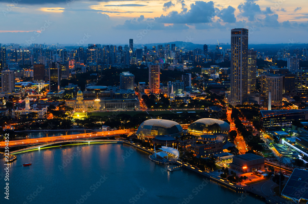 Poster singapore downtown