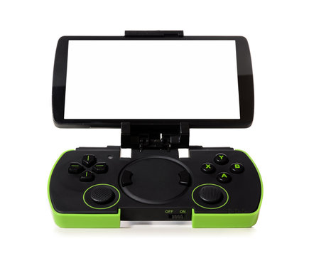 smartphone with gamepad