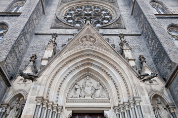 Top of portal of the cathedral
