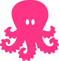 Pink cute Octopus