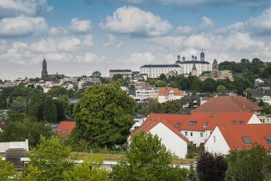 BENSBERG, GERMANY - September, 2015: view on Althoff Grandhotel Schloss Bensberg