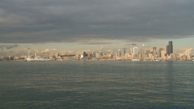 Seattle Skyline - time lapse