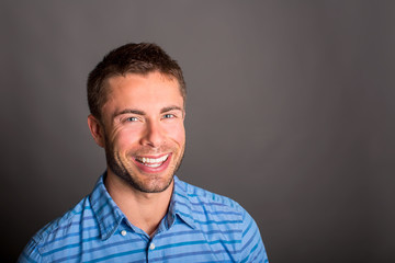 Obraz premium Portrait of a young attractive man