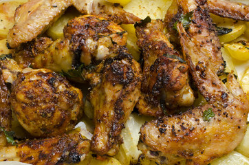 Roast chicken drumsticks