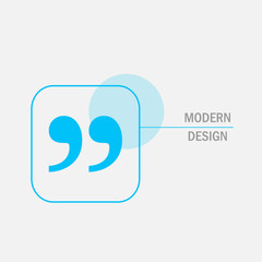 Modern vector design with quote text bubble