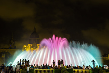 Magic Fountain light show in Barcelona