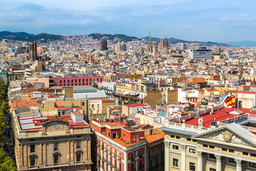 Panoramic view of Barcelona