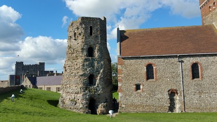 Lighthouse of Dover castle in Kent, UK