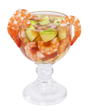 Cocktail of shrimps