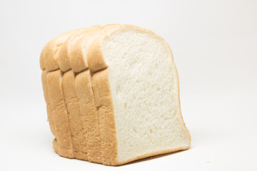 bread with white isolated background